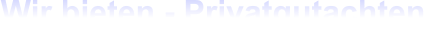 Wir bieten - Privatgutachten