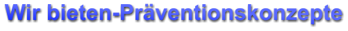 Wir bieten-Pr�ventionskonzepte